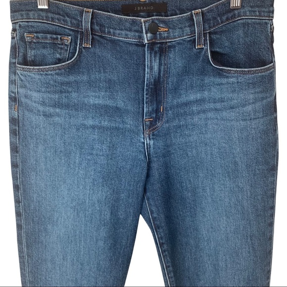 J BRAND Ruby 30 High Rise Slim Straight Leg Jeans in Romance Wash - Picture 13 of 15